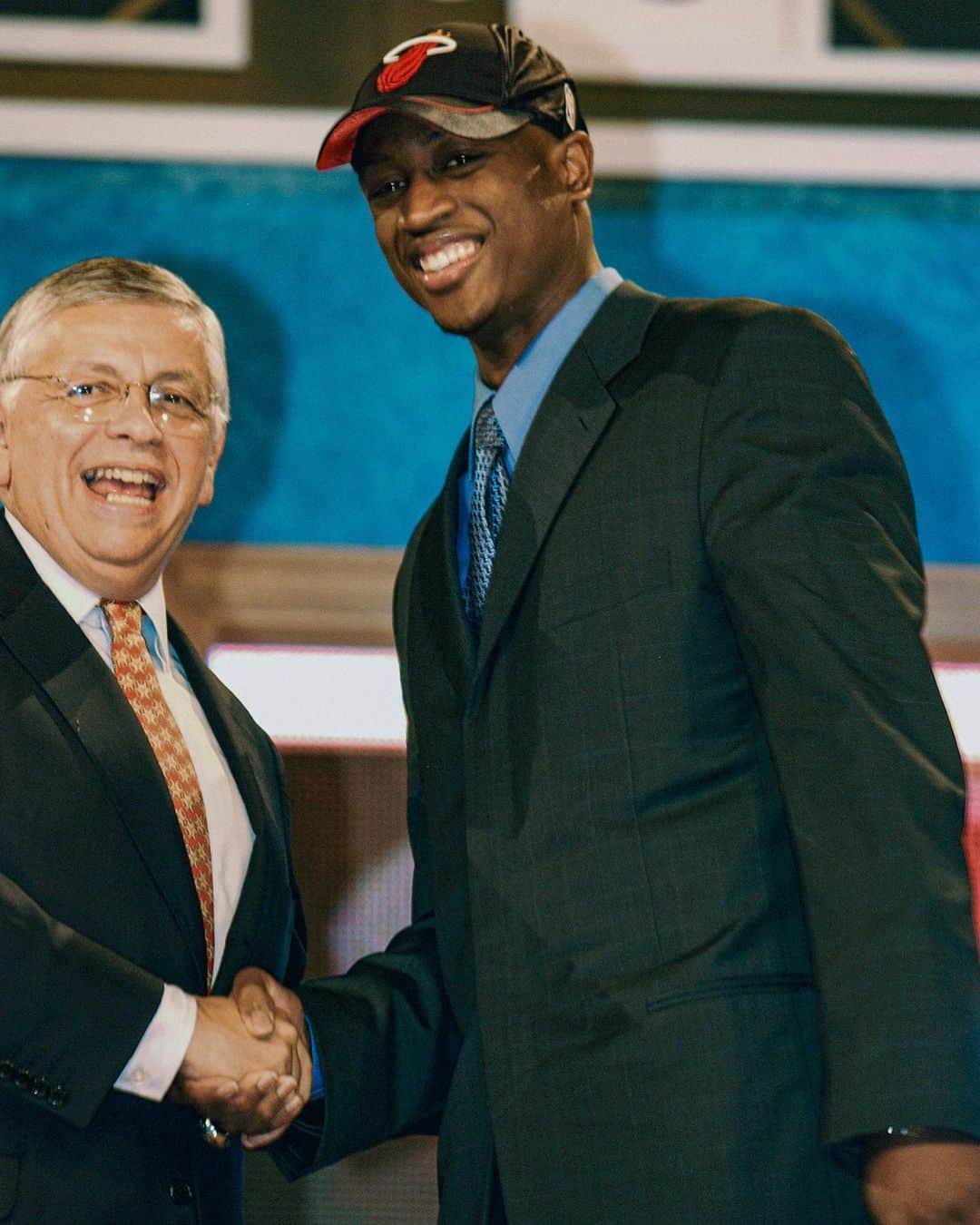 ドウェイン・ウェイドのインスタグラム：「20 years ago today ⚡️ with the 5th pick in the 2003 NBA Draft… the Miami HEAT selected @dwyanewade! #HEAT35」