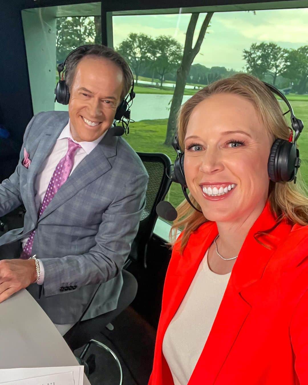 モーガン・プレッセルのインスタグラム：「Great week at Baltusrol for the @kpmgwomenspga! Congrats @ruoningyin1 on the major victory! 🙌🏻」