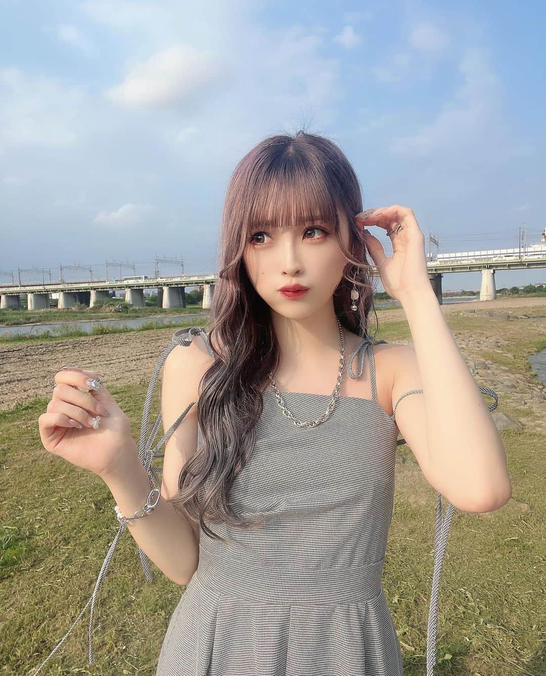 咲真ゆかさんのインスタグラム写真 - (咲真ゆかInstagram)「初めて　#二子玉川 いった！ ピクニックちょうどいい季節よなあ₍ ᐢ. ̫ .ᐢ ₎ . . .  #ピクニック #ピクニックコーデ   #フレンチガーリー #フレンチガーリーコーデ   #selca #selfie #셀카 #셀카그램 #today #ootd #dailylook #instagood #instalike #instafashion #followme #outfit #今日のコーデ #ワンピースコーデ #japanesegirl 　#那覇  #地下アイドル好きな人と繋がりたい #アイドル #推してください #自撮り界隈 #ピープス女子 #ピープス　 #自撮り　#自撮り女子 #いいね返し #推してください」6月26日 23時13分 - __sakumarumorimori