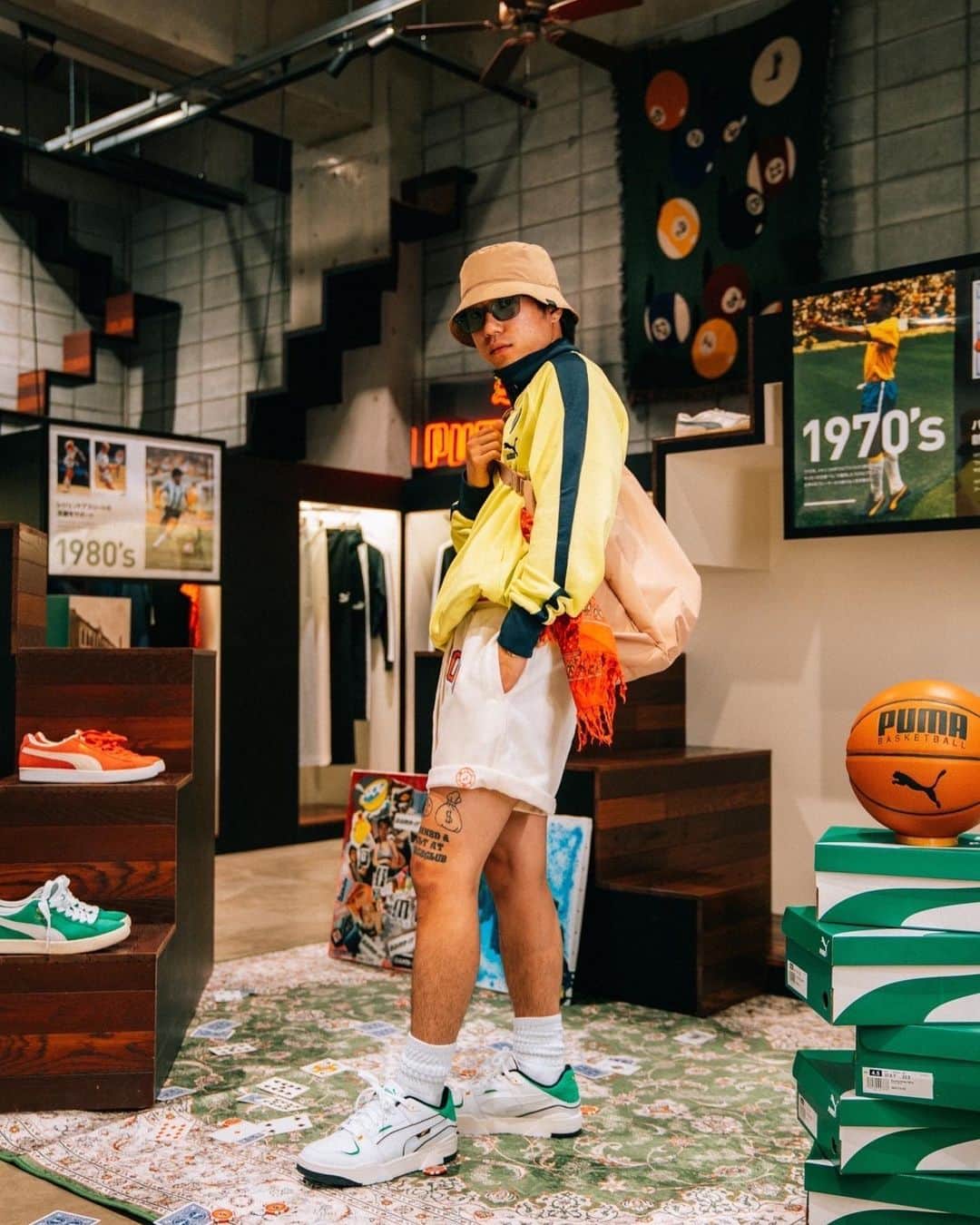 サグワ【SGW98】のインスタグラム：「Thanks PUMA  Styling / だ　@daichanneet  Art direction /だ　@daichanneet  Photographer / Masato Takana @holyhuman__1231  Assistant / Ryu @crphyp121002   @pumajapan #プーマグラム」