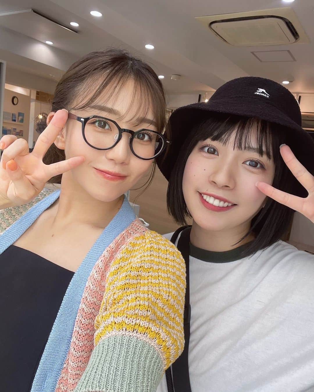 三田寺理紗のインスタグラム：「麻衣に会った！ 元気そうでなにより(*´꒳`*)✌️」