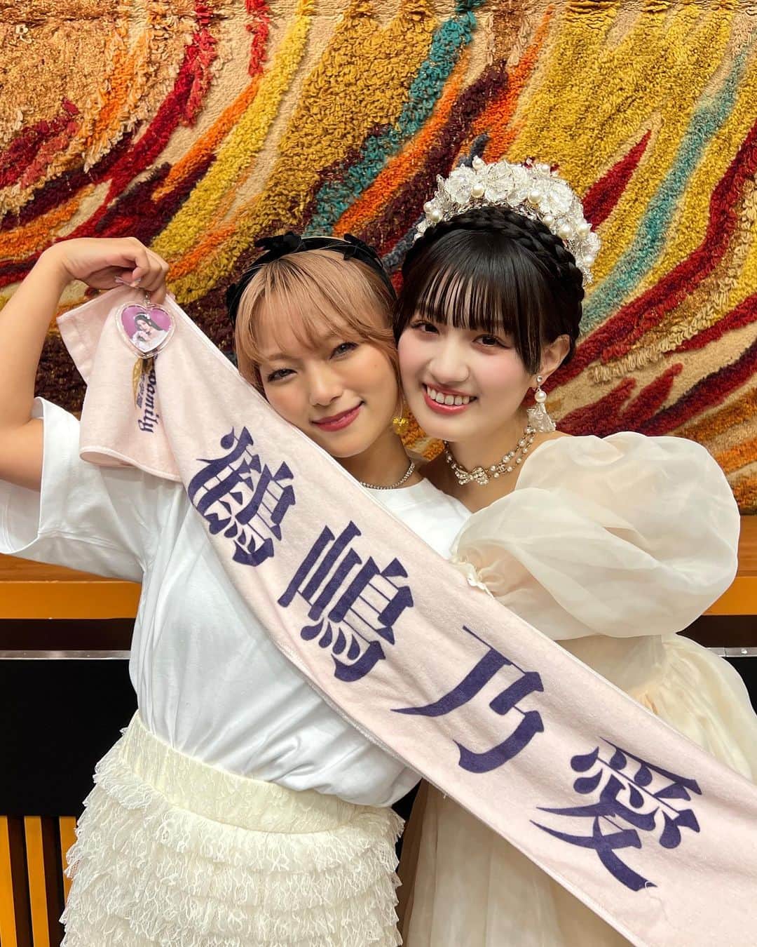 湯上響花のインスタグラム：「🥀 花びらに導かれて、乃愛さんの愛に沢山触れた2日間♡ 両日参戦最高の時間でした。 しっかりオタクさせて頂きました。 いつ余韻から抜け出せるやら🥹 #花びらに導かれし愛 #鶴嶋乃愛デビュー10周年記念公演」