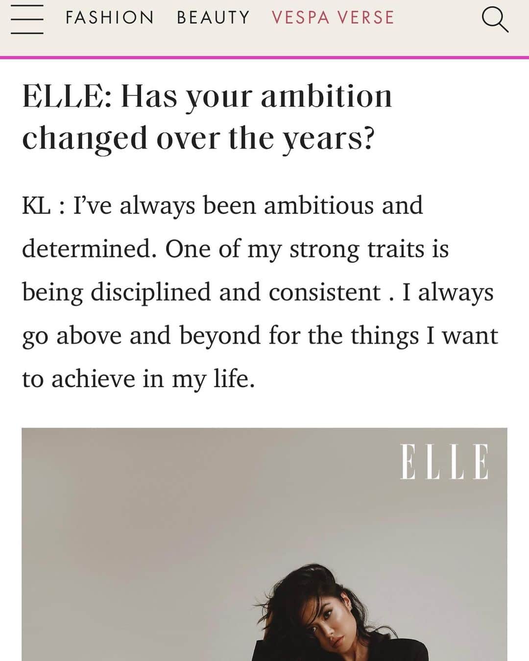 キム・リーさんのインスタグラム写真 - (キム・リーInstagram)「@elleindia ✍️」6月27日 0時37分 - kimlee
