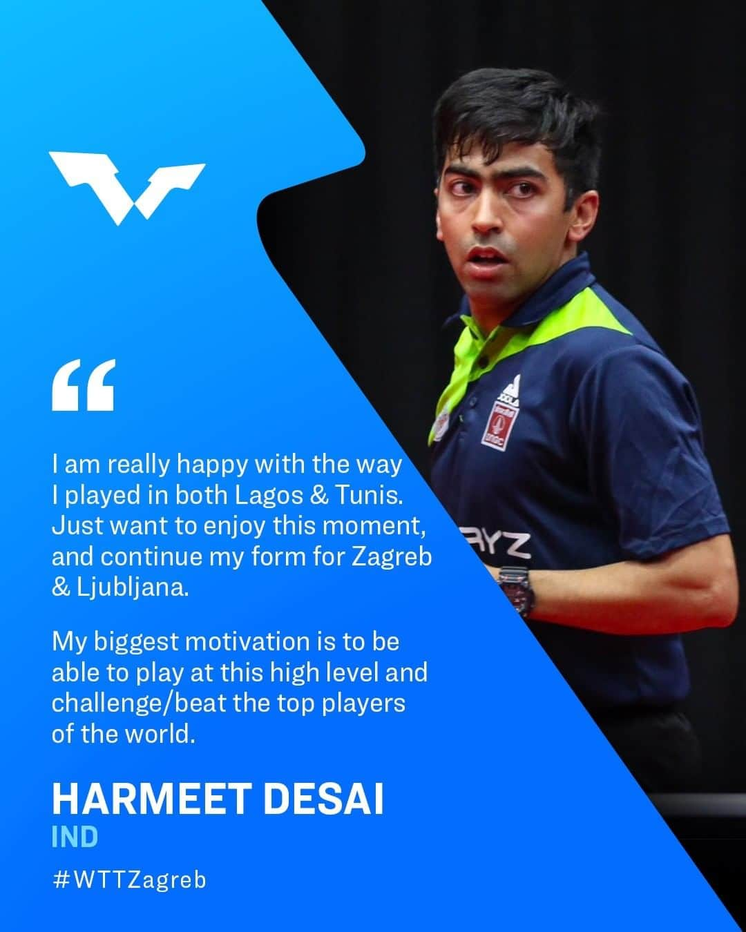 ITTF Worldさんのインスタグラム写真 - (ITTF WorldInstagram)「After great runs at #WTTLagos and #WTTTunis, Harmeet Desai is ready to keep his engine warm and take on #WTTZagreb and #WTTLjubljana 🤩   Catch him LIVE on Table 2 next 👉 YouTube.com/WTTGlobal 🎥   #WTTContender #TableTennis #PingPong」6月27日 2時00分 - wtt