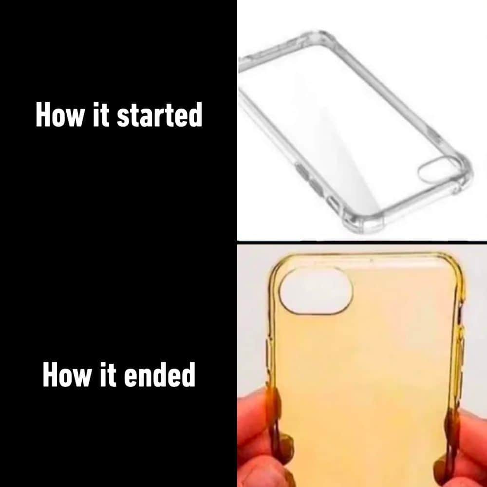 のインスタグラム：「and I'll keep using it until it cracks  - #phonecase #transparent #memes #9gag」