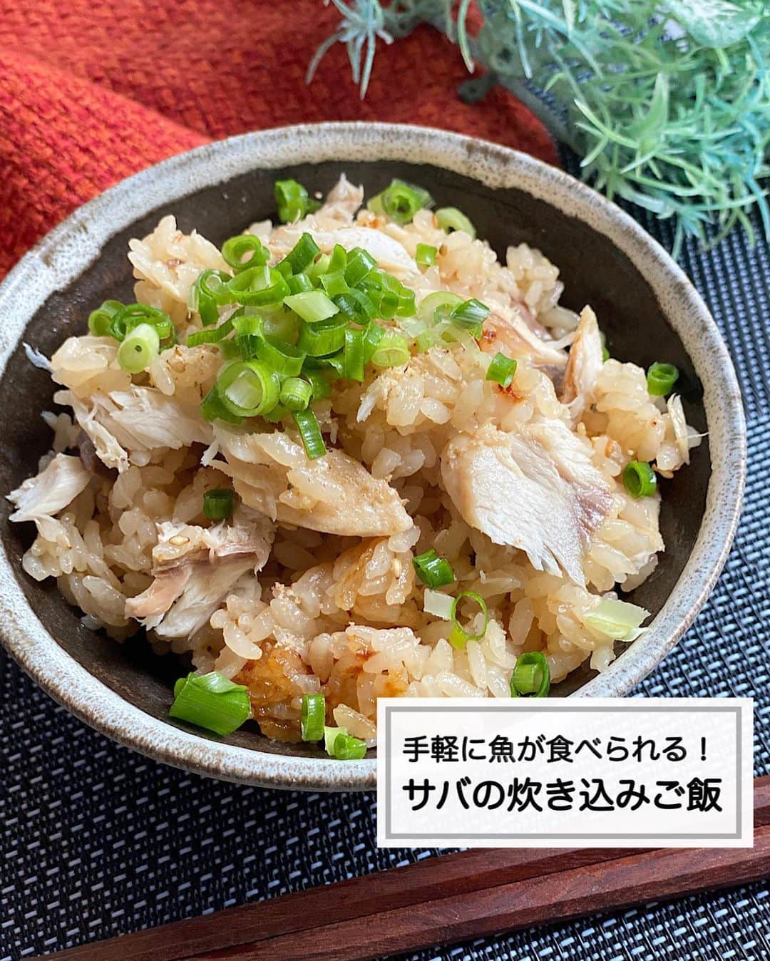 山本菜月のインスタグラム：「⁡ ⁡ ⁡ ⁡ ┈┈┈┈┈┈┈┈┈┈┈••✼ 手軽に魚が食べられる！ サバの炊き込みご飯 ┈┈┈┈┈┈┈┈┈┈┈••✼ ⁡ ⁡ ⁡ こんにちは☀️ なつき @zubora_meshi_ です☺︎ ⁡ 皆さん〜🐟 お魚食べてますか？？ わたしは、あまり食べていません😰 ⁡ 高いし、傷むのも早いので 冷蔵庫で腐っちゃったー！ってことも 過去にありました(懺悔) ⁡ 外食する時くらいはと 外では魚料理を選ぶことが多いのですが やっぱりおうちで食べれたら良いな〜。 と思っていたので 最近、料理インフルエンサーさんの ストーリーで良く見かけていた 楽天冷凍サバを思い切ってゲットしました❤️ (リンクはハイライトに載せておきますね) ⁡ ネット購入って少し気が引けたけど サイズも意外と大きくて身もしっかりしてる✨ ⁡ おうちで魚料理を食べれるのは 嬉しいな☺️🤍 ⁡ 良かったらお試しくださいね〜！ ⁡ ⁡ ⁡ ｡.ꕤ⌒⌒⌒⌒⌒⌒ꕤ⌒⌒⌒⌒⌒⌒ꕤ.｡ ⁡ ⁡ ⁡ 【ごはん2合分】 塩サバ 2枚(1匹分) お米 2合 ごま油 小さじ2 ⚫︎醤油、みりん 各大さじ2 ⚫︎酒 大さじ1 ⚫︎だしの素 小さじ1 ⚫︎生姜チューブ(すりおろしでも◎) 小さじ1 塩 適量 白ごま 適量 ⁡ 【作り方】 ①フライパンにごま油をひき中火にし 　塩サバを入れ両面焼き色を付ける。 　(骨がある場合は取る) ②お米を洗い釜に入れ 　⚫︎を入れたら2合のメモリまで水を入れ 　よく混ぜる。上に①をのせ普通炊飯する。 ③ごはんが炊けたら切るように混ぜ 　白ごま、塩を振り混ぜる。 ⁡ 【メモ】 塩サバを使用しています。 臭み抜きは不要ですが、気になる場合は酒を振って5分置き、水分を拭き取ってから焼いてください。 薄味に仕上げています。塩はお好みで振ってください。 ⁡ ⁡ ⁡ ｡.ꕤ⌒⌒⌒⌒⌒⌒ꕤ⌒⌒⌒⌒⌒⌒ꕤ.｡ ⁡ ⁡ 最後までご覧頂きありがとうございます。 是非、食レポを聞かせてくださると嬉しいです♡ ⁡ ＊NATSU KITCHEN ＊」