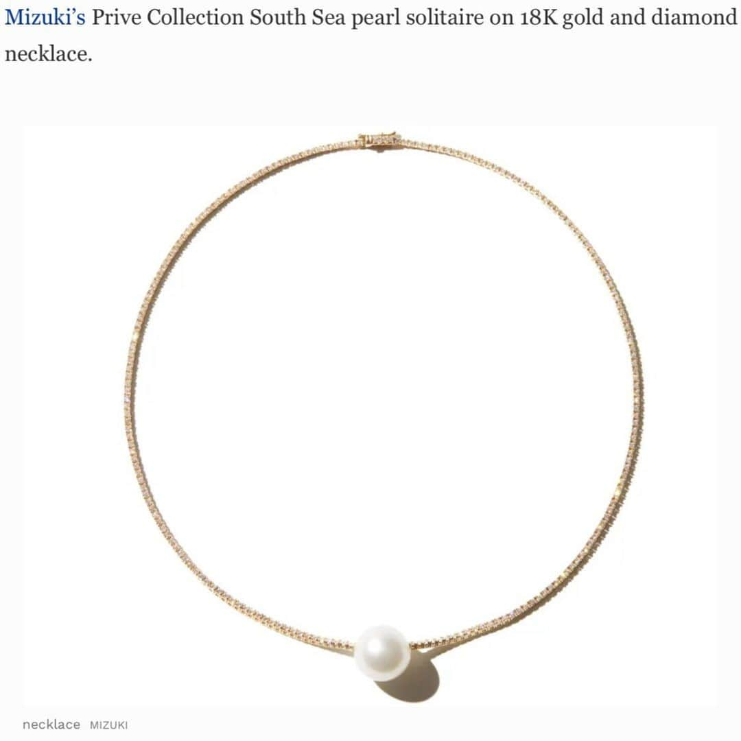 M I Z U K Iさんのインスタグラム写真 - (M I Z U K IInstagram)「Pearls Predominate And Are One Of The Three Birthstones Of June | @mizukijewels Prive diamond and South Sea pearl necklace EVE featured in the @forbes   TY 🤍 @forbes @bethbjeweled   #forbes  #mizuki #mizukijewels #mizukijewelry  #prive」6月3日 13時16分 - mizukijewels