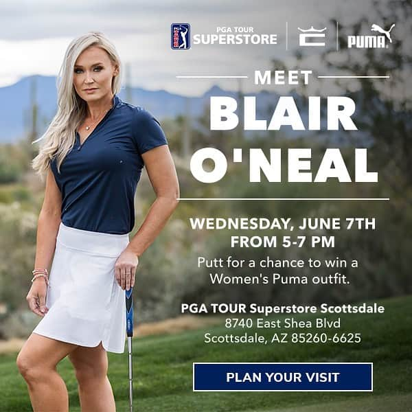 ブレア・オニールのインスタグラム：「See you next Wednesday at @pgatoursuperstore for #WomensGolfDay ⛳️🏌🏼‍♀️😄」