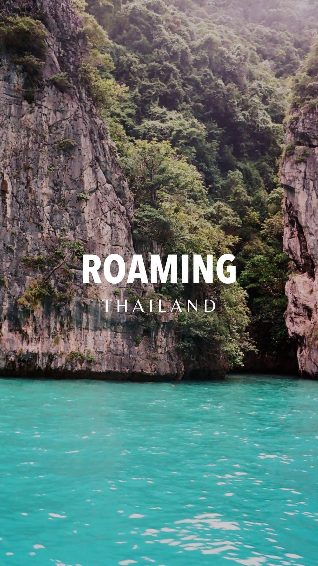 PicLab™ Sayingsのインスタグラム：「The power of waterfalls and staying present. 💧 🌴 Get lost with us in Thailand for our latest edition of Roaming.  📍 Roaming Episode 3 - Thailand」