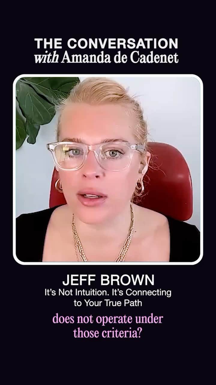アマンダ・デ・カディネットのインスタグラム：「In a world that often overlooks authenticity, how can we stay true to ourselves and find our destined paths? These big questions are what author Jeff Brown explores in his work. Join us on this week’s episode of The Conversation as he reveals the essential steps to healing and discovering our authentic paths. Share your insights in the comments below: How do you stay true to yourself amidst the many barriers you experience?  #TheConversationPodcast #Trauma #EmotionalCleansing #CancelCulture #AnUncommonBond #SoulShaping #JeffBrown」