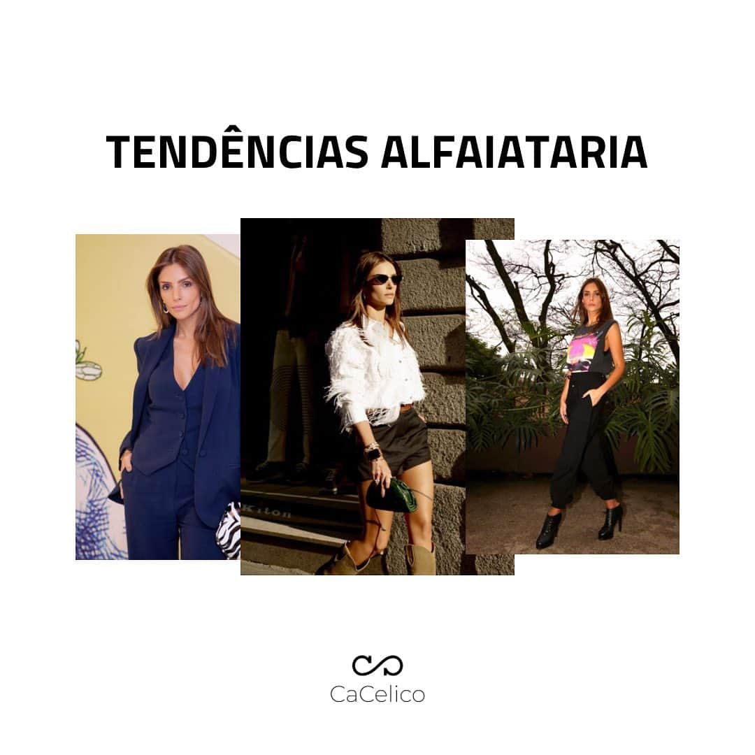 のインスタグラム：「Alfaiataria @niini.sp | O clássico que nunca sai de moda, com um toque cool + fresh da NIINI.  Para os looks do dia a dia, minha combinação favorita é a dupla t-shirt + calça de alfaiataria.  O conjunto monocromático é uma combinação mais sofisticada e elegante!   Qual seu jeito favorito de usar uma boa alfaiataria?   #CaCelicoEstilo #CaCelicoNiini」