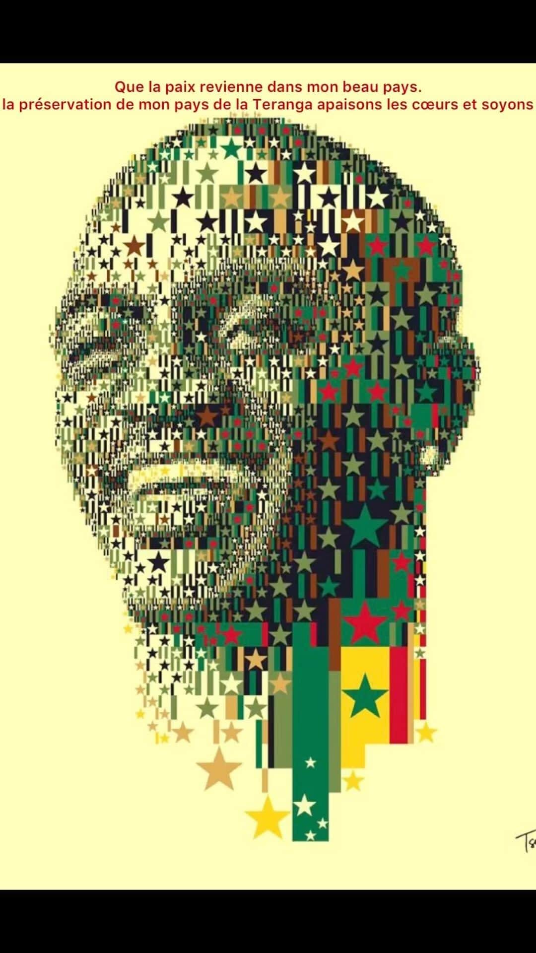 エイコンのインスタグラム：「Que la paix revienne dans mon beau pays. Pour la préservation de mon pays de la Teranga apaisons les cœurs et soyons unis. #freesenegal」