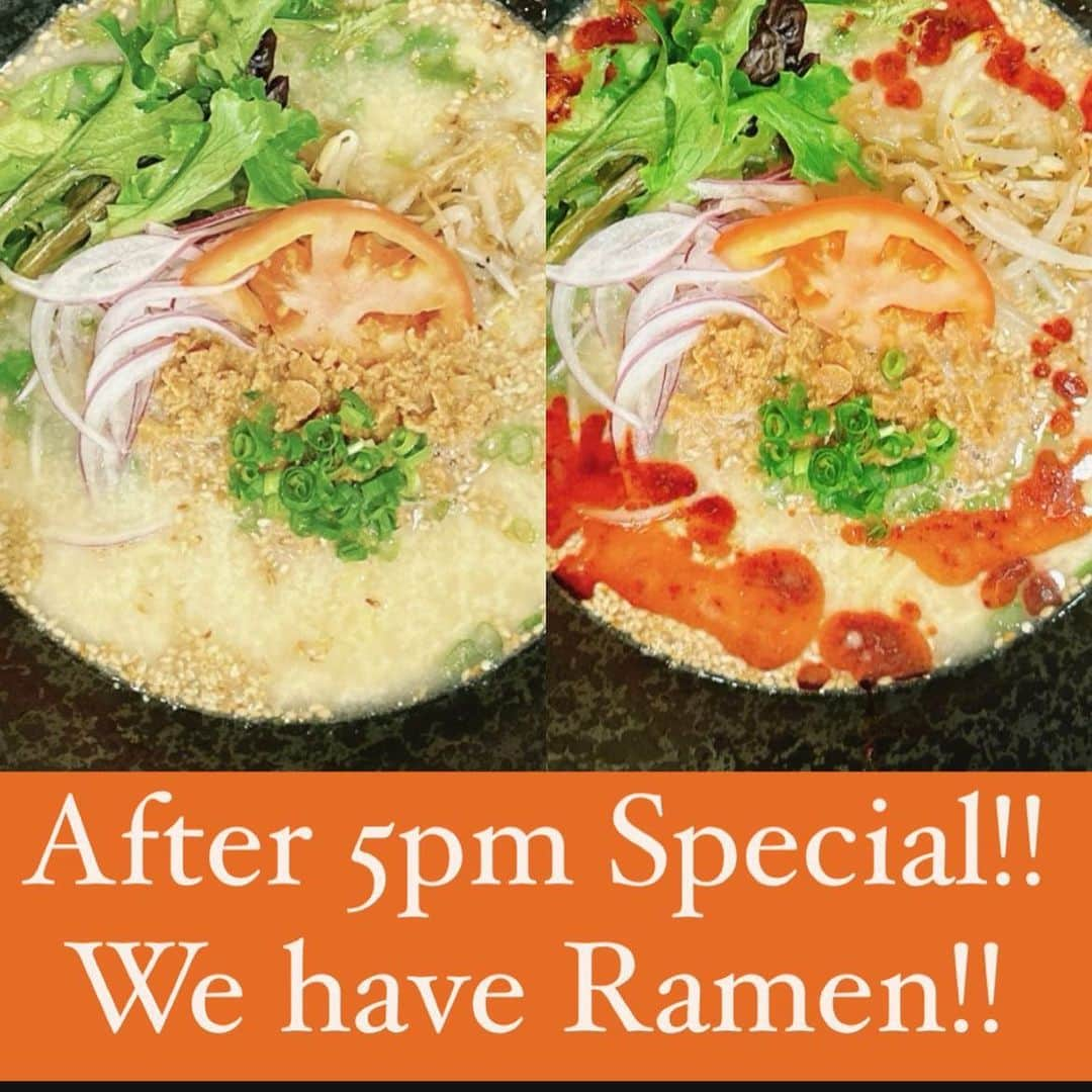 Peace Cafeのインスタグラム：「Soup made from broth made from all vegetable matter! No white sugar, No GMO, NO MSG！ Delicious, healthy and beautiful looking ramen that is 100% vegan is available from 5:00 pm! Start with your choice of either Tantan Ramen or Spicy TanTan Ramen! We also have gluten free noodle options: ❣️  #Ramen #noodle #plantbased #vegan #glutenfreeoption  #hawaii #healthy #yummy #homemade #peace #oahu #love」