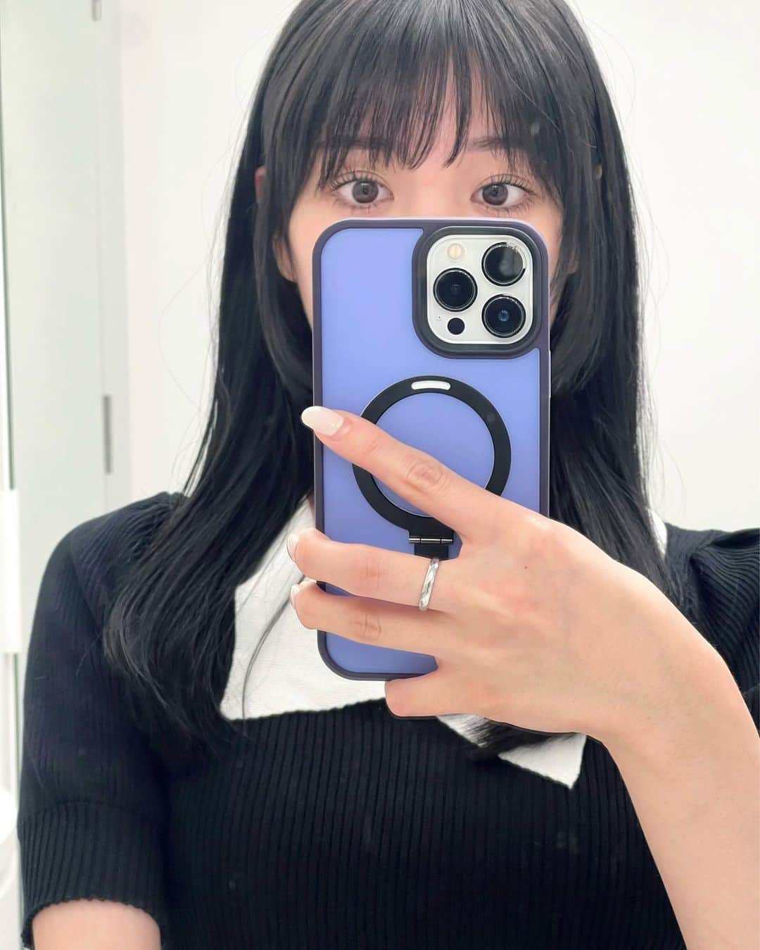 中川紅葉さんのインスタグラム写真 - (中川紅葉Instagram)「黒髪🐨 姫カットにしたのは完全にNewJeansの影響  #くれはふく」6月3日 12時02分 - kureha_nakagawa