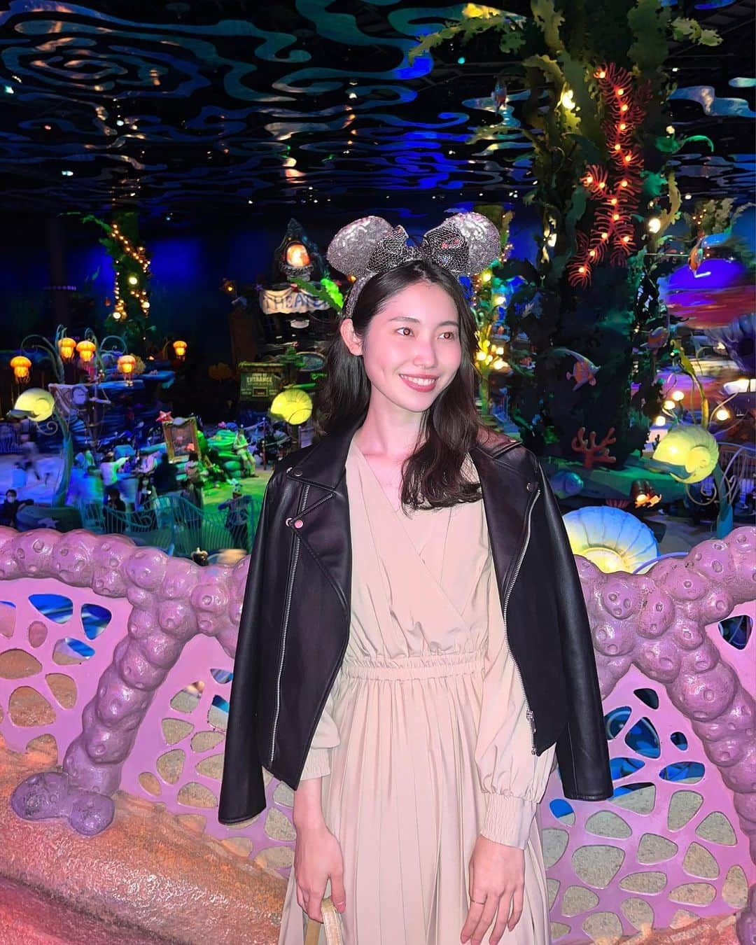 小川沙樹のインスタグラム：「Disney sea🧜‍♀️ ディズニーシーは実に5年ぶり？6ねんぶり？です」