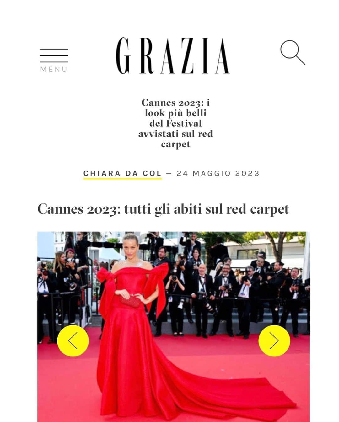 ペトラ・ネムコバさんのインスタグラム写真 - (ペトラ・ネムコバInstagram)「This red carpet look was definitely loved ❤️❤️❤️  #THANKYOU 4 the #LOVE  @britishvogue @voguefrance @voguejapan @vanityfairitalia @observer @parismatch   #SUSTAINABLEFashion look by:  Jewellery by @chopard  Dress by @benchellal  Clutch by @rossoyuki   Hair @alexandre_reboul  Make up @samira_pikpo    #Chopard  #CannesFilmFestival #Cannes2023」6月3日 21時33分 - pnemcova