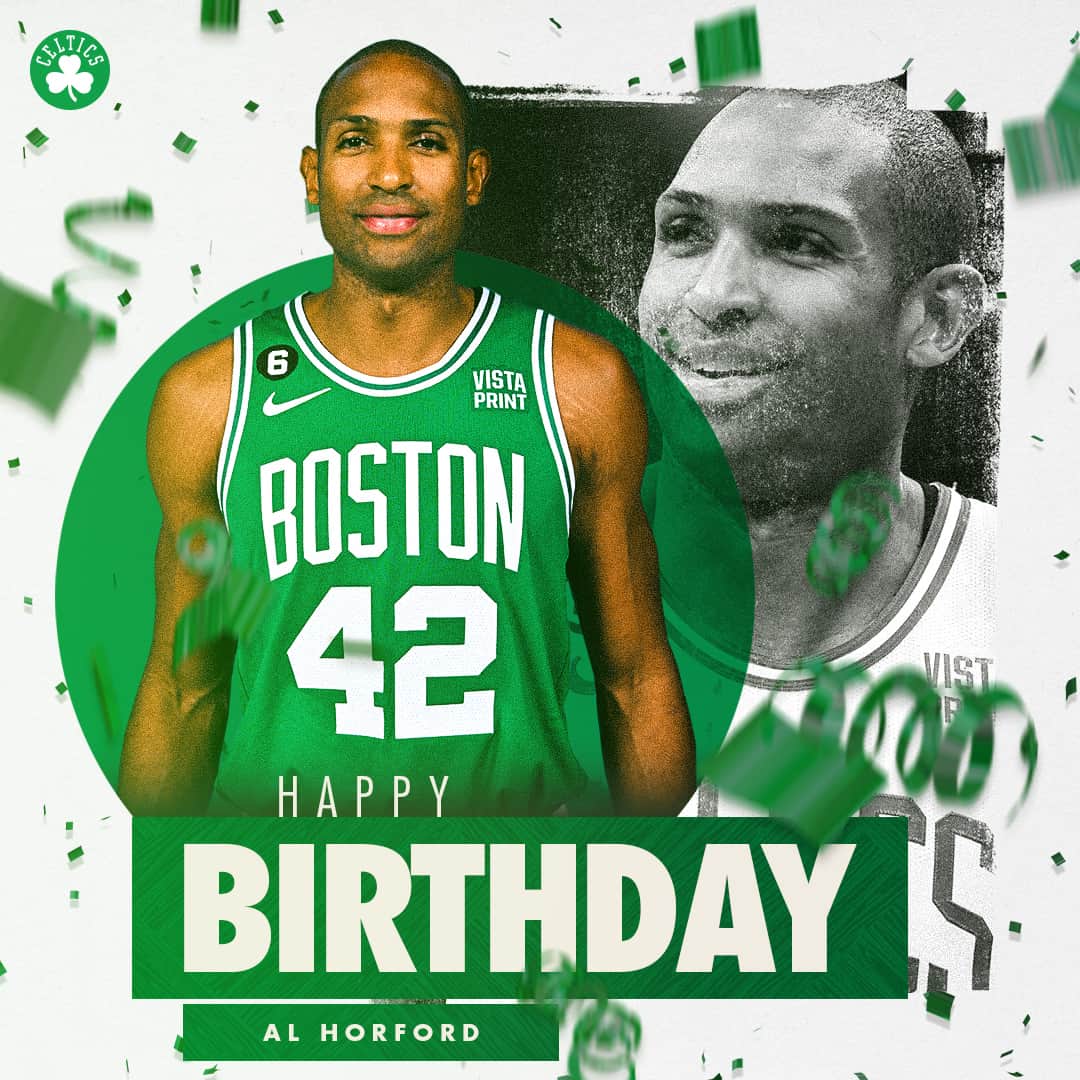 ボストン・セルティックスのインスタグラム：「Happy birthday @alhorford ☘️🎂🎉」
