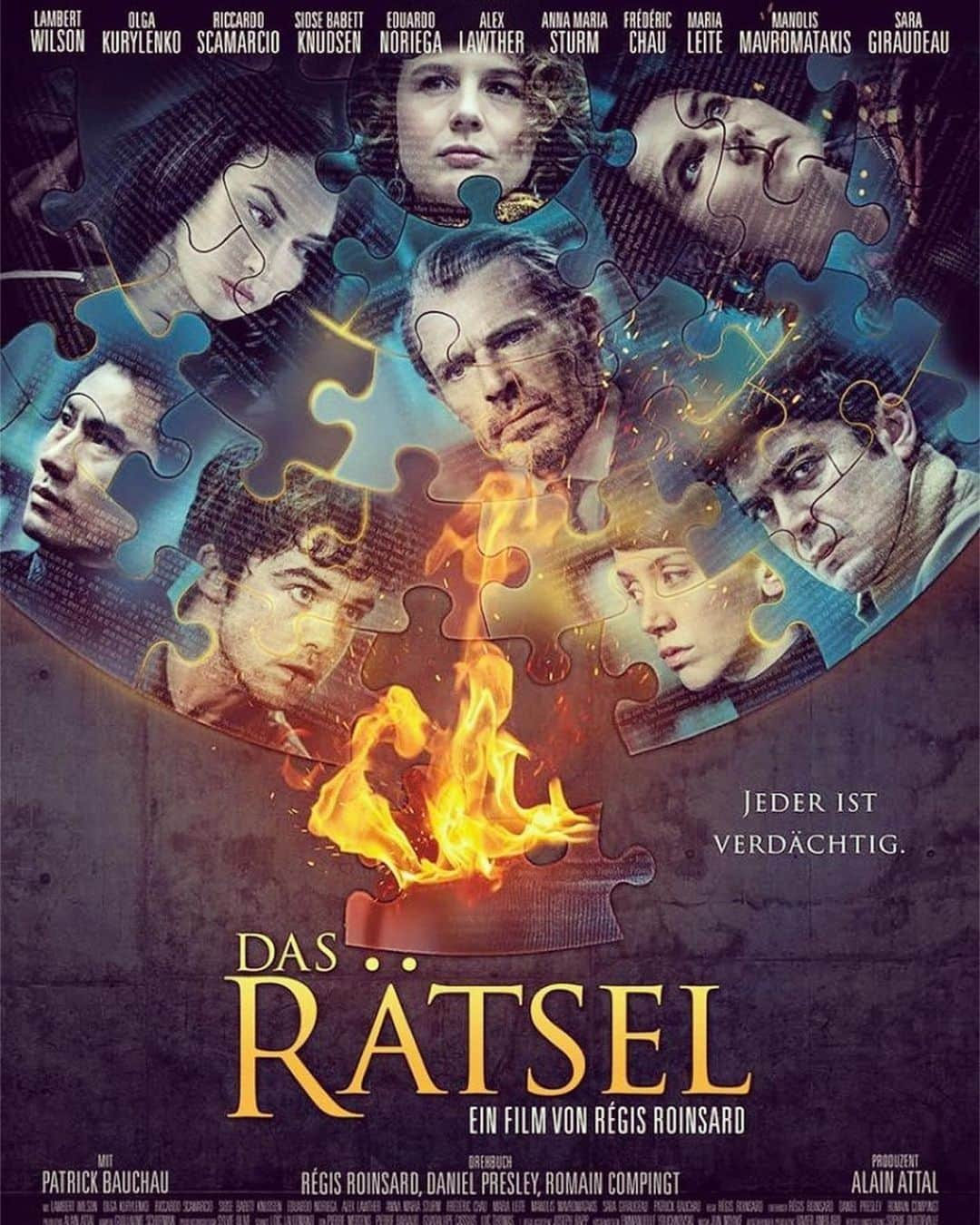 オルガ・キュリレンコのインスタグラム：「Out in cinemas today in Germany, Austria and Mexico. It’s a thriller that we filmed in Paris with the most International cast! Actors from Germany, Italy, Greece, Portugal, Spain, Danemark, UK, France. A story full of mystery that you will be trying to uncover while watching the film. But I bet the ending will surprise you 😉 Let me know what you thought! 🤗 #lostraductores #dasrätsel #lestraducteurs #thetranslators #angstromeditions #interfoliafulget #oscarbrach #dedalus #lhommequinevoulaitpasmourir @regisroinsard」