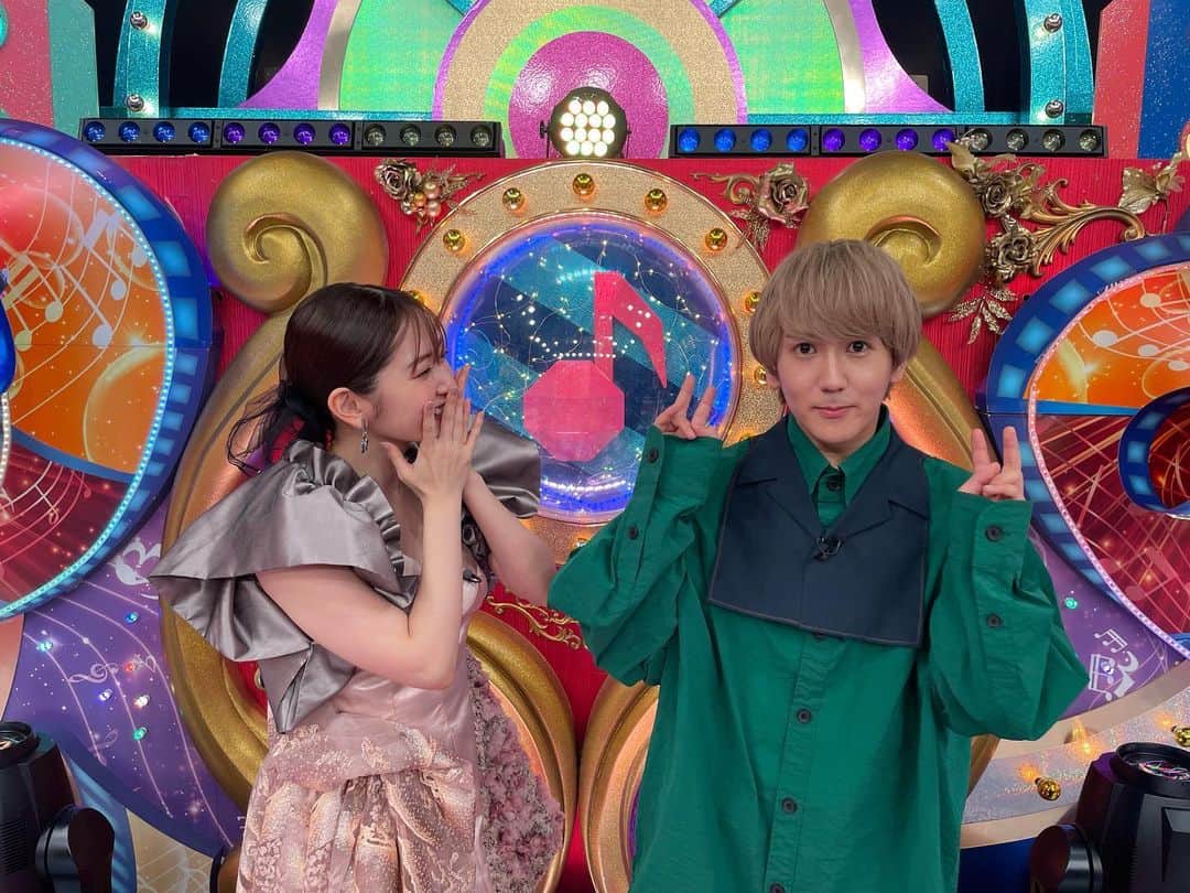 末吉9太郎のインスタグラム：「鈴木愛理さんと共演できる人生だなんて思っていなかったです鈴木愛理さんに知ってもらえてる人生だなんて思っていなかったです鈴木愛理さんに「あなたがいないと息ができない」言ってもらえる人生だなんて思っていなかったです人生のピークです」