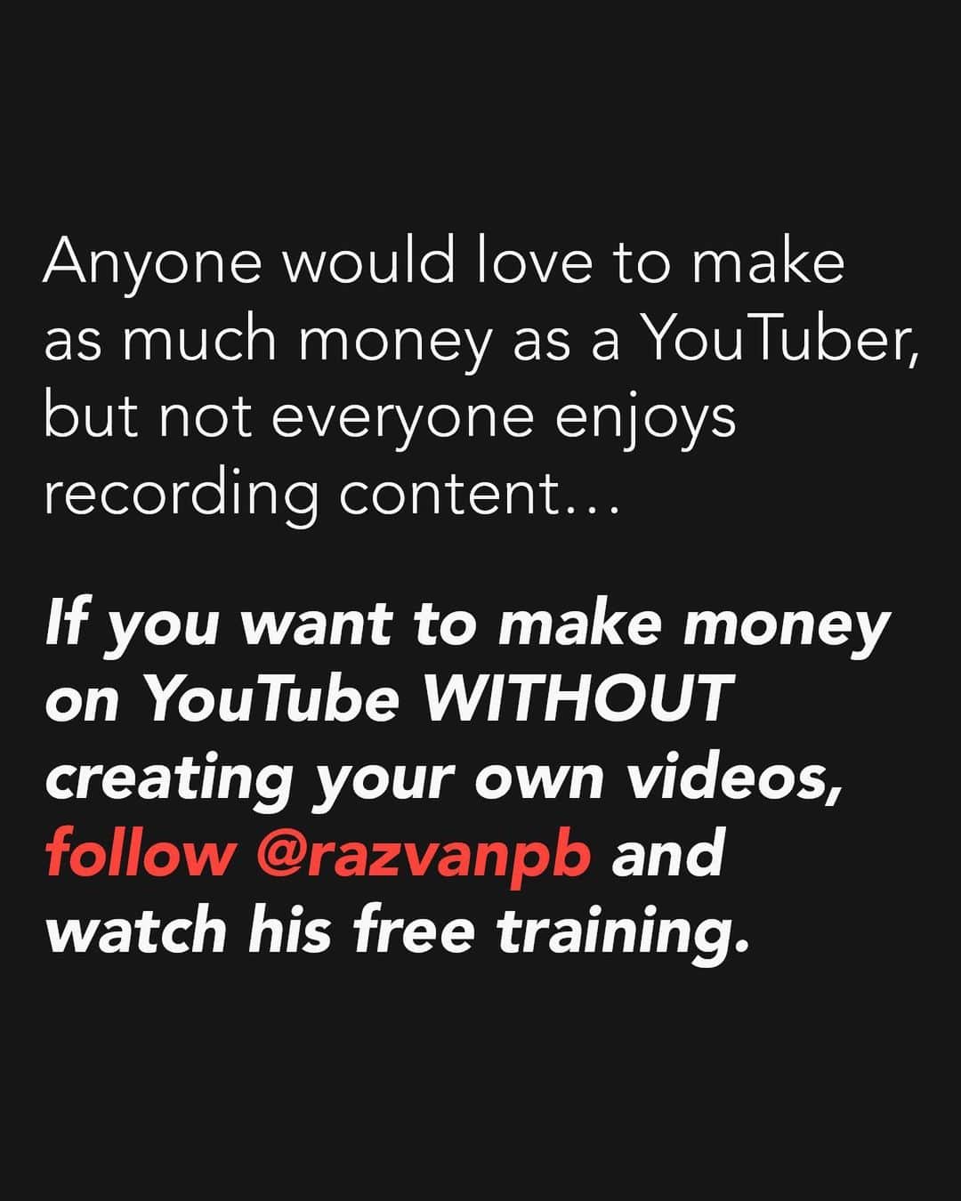 The Luxury Lifestyle Magazineさんのインスタグラム写真 - (The Luxury Lifestyle MagazineInstagram)「@razvanpb is the MAN when it comes to Automated YouTube channels. You should go check him out, he built his YouTube channels to $30k/m in just under 2 years🔥  Check out @razvanpb @razvanpb @razvanpb」6月3日 22時44分 - luxurylifestylemagazine