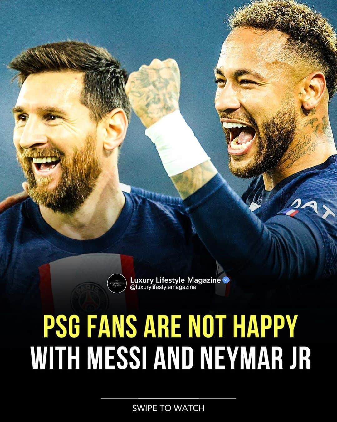 The Luxury Lifestyle Magazineさんのインスタグラム写真 - (The Luxury Lifestyle MagazineInstagram)「Paris Saint-Germain fans recently expressed their disappointment with star players Lionel Messi and Neymar in a gathering outside the club's headquarters.  The chants referenced the pair's uncertain futures at the club and their inability to bring the Champions League title to Paris.  Video: @cbssportsgolazo #TheLuxuryLifestyleMagazine #LuxuryLifestyleMagazine #Messi #PSG  #Neymar #Neymarjr」6月4日 0時40分 - luxurylifestylemagazine