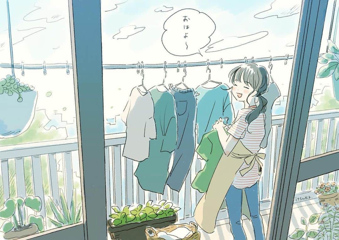 いつかのインスタグラム：「洗濯日和」