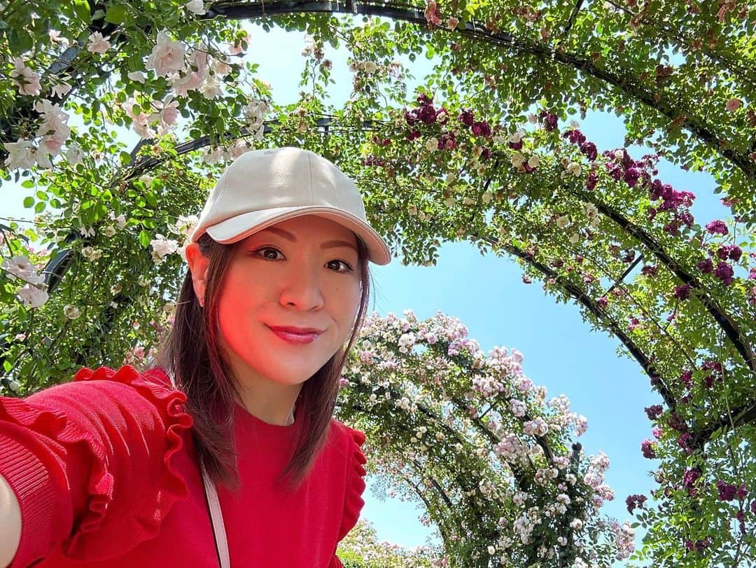 中島安里紗のインスタグラム：「先日、ずっと行きたかった横浜イングリッシュガーデンのローズフェスティバルに行って来ました🌹すごく天気の良い日だった事もあり、平日にも関わらず朝からたくさんの人で賑わっていたよ！！最高のタイミングは少し過ぎてしまっていましたが、それでもすっごく綺麗な薔薇が沢山咲いてくれていました🌹✨園内に薔薇の香りが充満していて本当に幸せ空間だったなぁ☺️✨✨✨今は紫陽花かな？？こちらも行きたいなぁ〜☔️🐌  #横浜イングリッシュガーデン #イングリッシュガーデン #ローズフェスティバル #薔薇 #薔薇園 #花 #花が好き #幸せ #happy #rose #flower #女子プロレス #女子プロレスラー #prowrestler #中島安里紗 #seadlinnng」