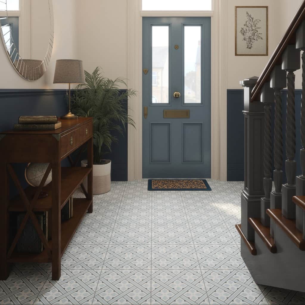 ローラアシュレイのインスタグラム：「NEW IN ✨ the Laura Ashley Tile Collection is back. Explore our range of tiles perfect to revamp your floors or walls in need of a bit of love.⁣ ⁣ Now available exclusively at @bandq_uk online.」