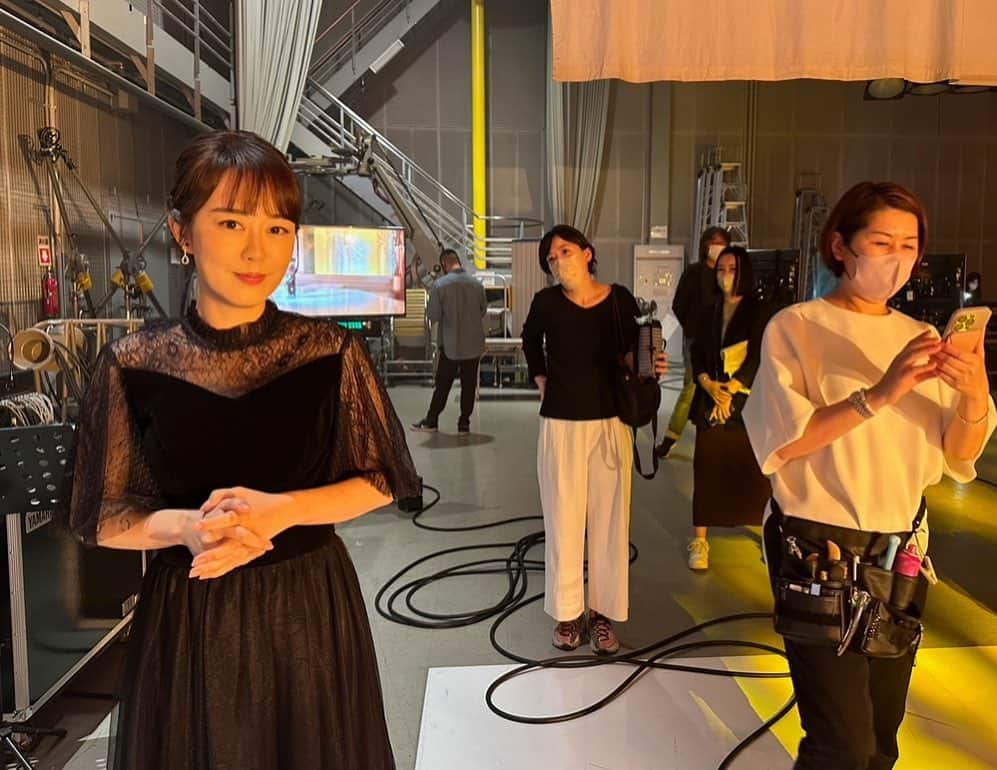 丘みどりのインスタグラム：「収録。  #丘みどり #昭和歌謡ベストテンdx」