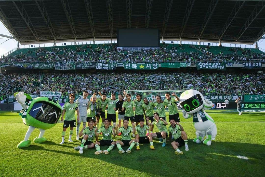 天野純のインスタグラム：「This is Jeonbuk🫶💚🫶💚」