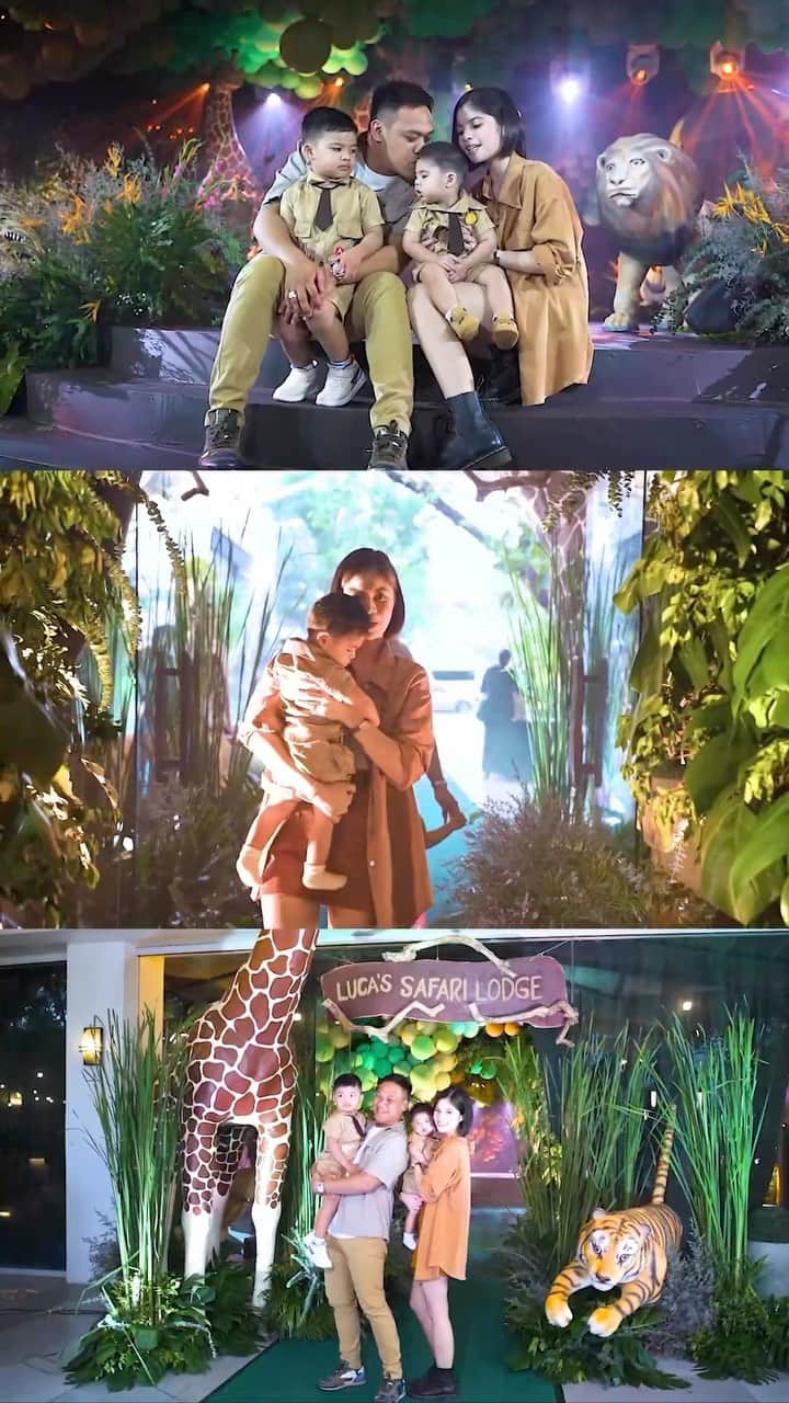 ベア・アロンゾのインスタグラム：「Happy birthday Luca! 🐅🐆🦓🐘 A Safari themed birthday party」