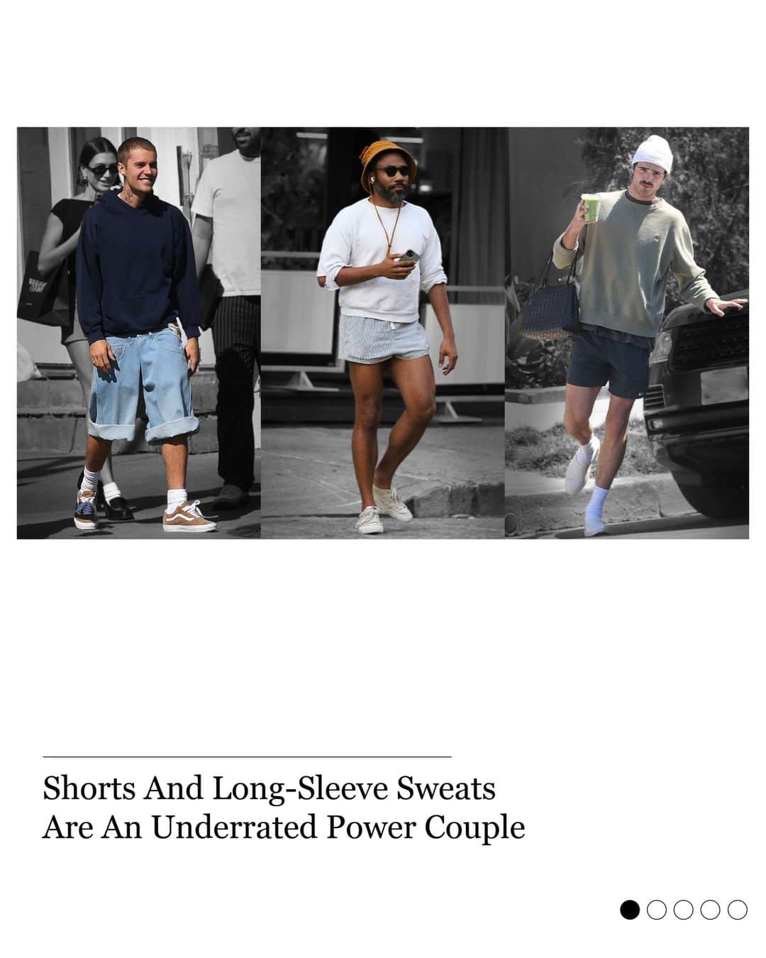 MR PORTERのインスタグラム：「This Week On MR PORTER.  Long-sleeve sweats and shorts steez. The need-to-know brands to expand your jewellery horizons. And what to get your cool Dad on Father's Day.  Discover the stories you might have missed on MR PORTER through the link in bio.」