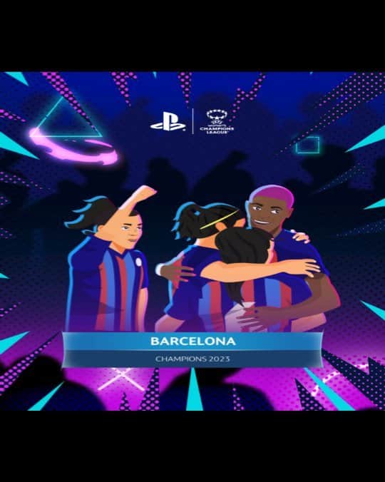 PlayStationのインスタグラム：「Congratulations to Barcelona on winning this year’s UEFA Women’s Champions League 🙌 #UWCLFinal」
