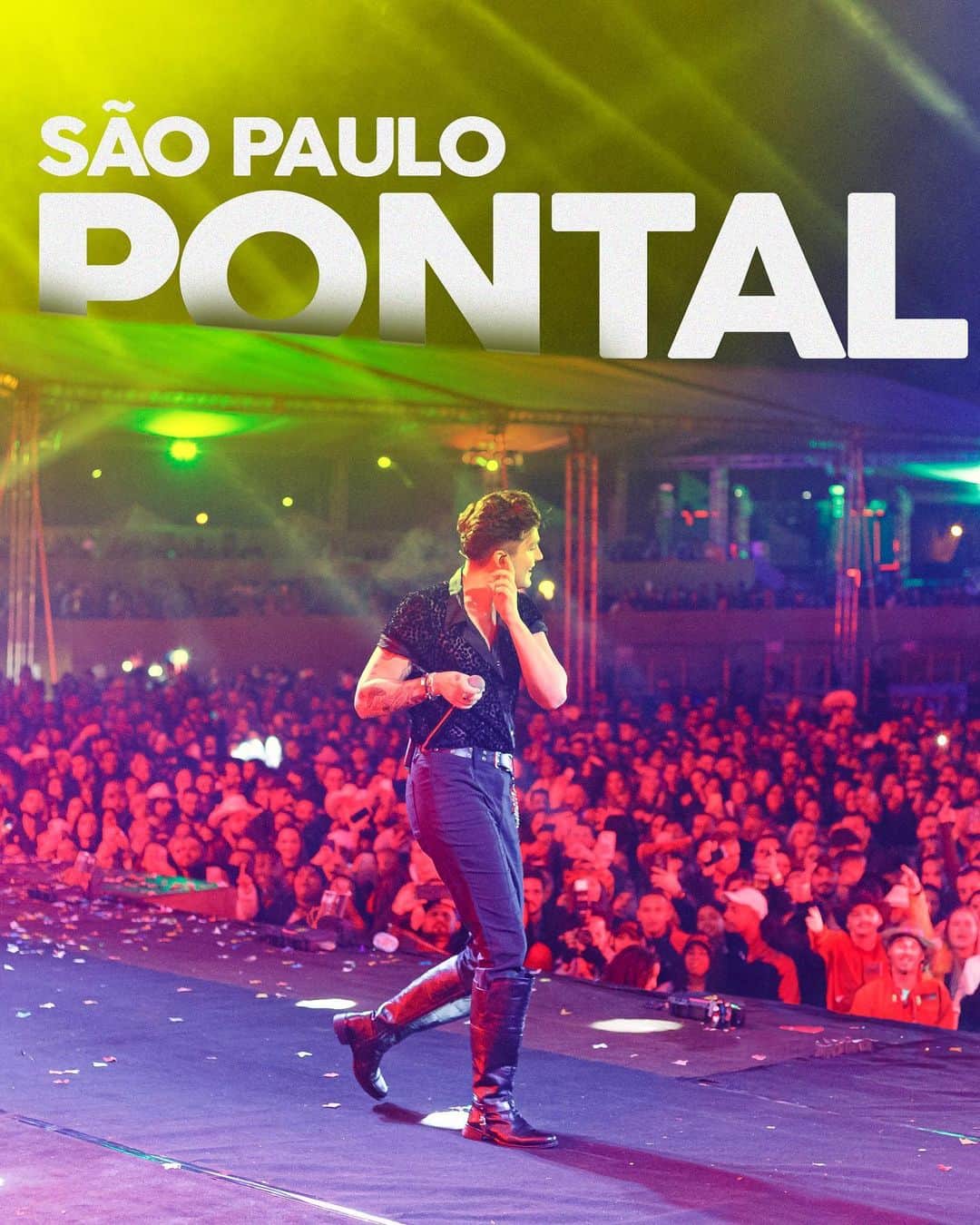 ルアン・サンタナのインスタグラム：「um pouco de LUAN CITY 2.0, em Pontal-SP!! foi lindo ❤️ hoje tem dose dupla: Votorantim-SP e São José dos Campos-SP. boraaaa 🔥」