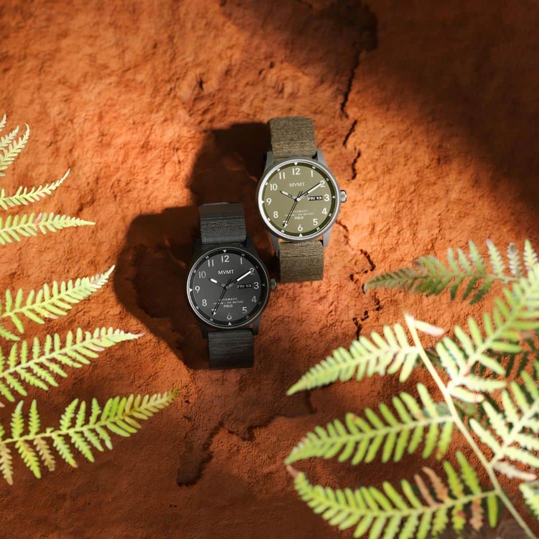 MVMTさんのインスタグラム写真 - (MVMTInstagram)「Adventure-ready sidekicks decked in the colors of the wild. The new Field Automatic comes in Triple Black or Pine Green. #jointhemvmt」6月4日 6時22分 - mvmt