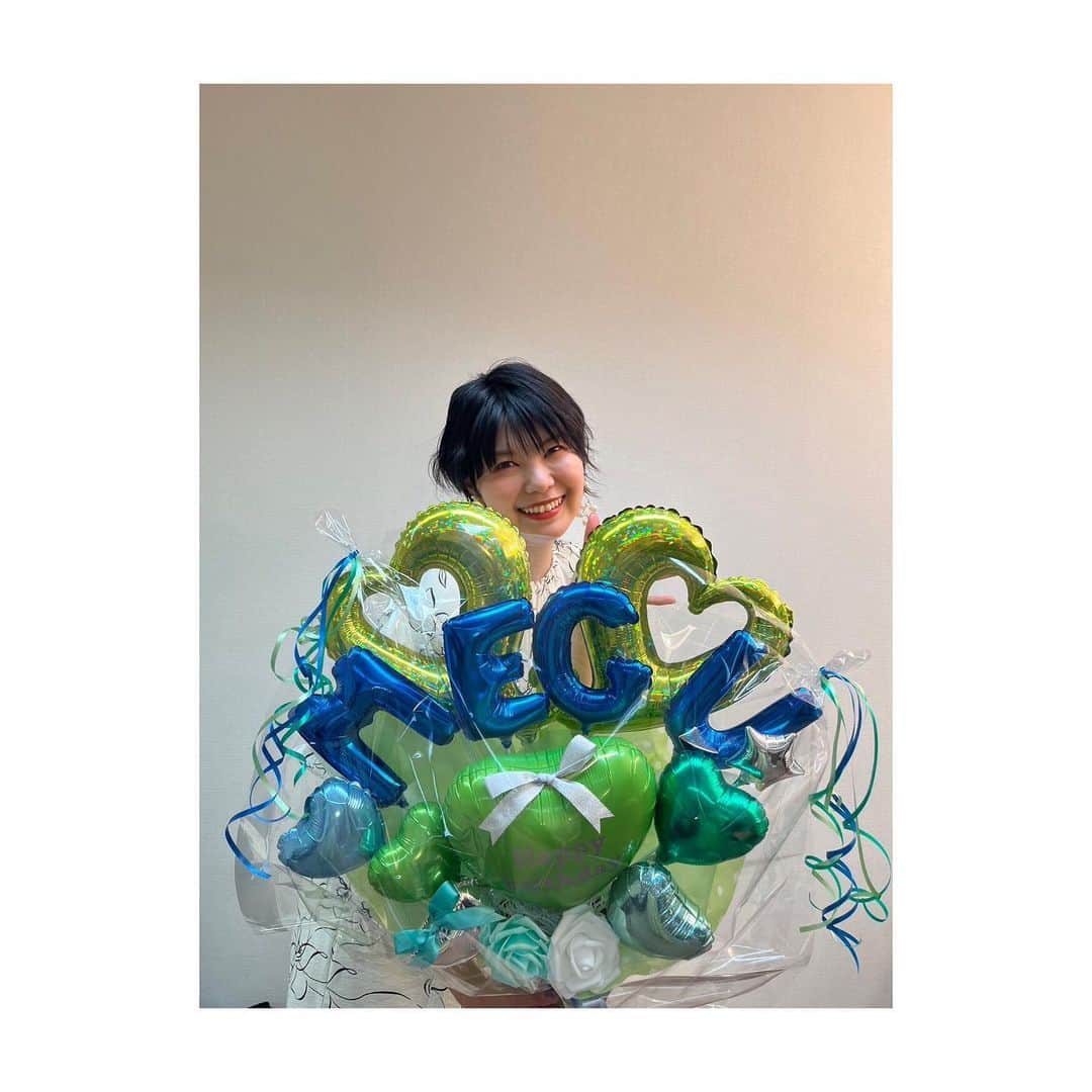 Megu さんのインスタグラム写真 - (Megu Instagram)「🎂6.3🎂  お誕生日でした💐  生誕祭来てくださった皆さま 本当にありがとうございます✨🥰  出演してくれたNegiccoちゃんたち ありがとう！🩷💛💙  サトウ食品さん、大広さん、 キッチンバルゲンさん、お花やバルーンを ありがとうございます💐🎈  #negicco」6月4日 10時10分 - megu_negicco