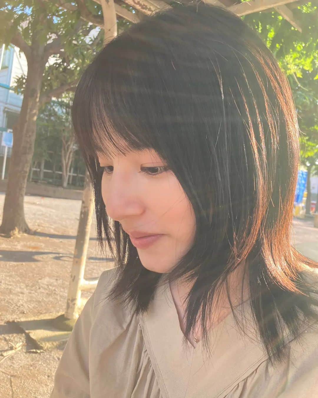 生越千晴のインスタグラム：「🌇☀✧︎🌳🏸🛝」