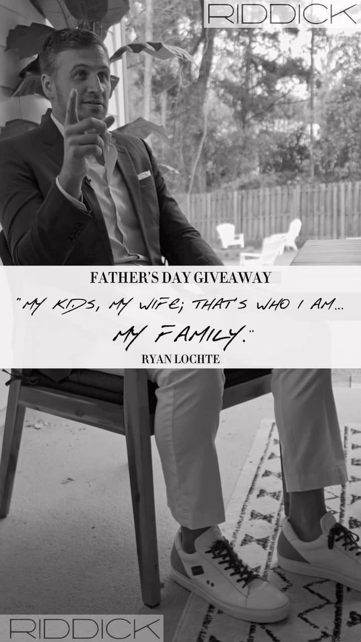 のインスタグラム：「6 winners will be chosen this Monday and gifted a pair of Italian handmade sneakers from the Lochte x Riddick Collection.  Father’s Day giveaway entries accepted on our previous post! Here are the rules for entry below. ___________  RULES FOR ENTRY: 1. You must follow both @ryanlochte & @riddickshoes  2. You must tag AT LEAST 2 friends on our previous post  Now go to our previous post and start tagging your friends to win a pair of Italian handmade sneakers from the Lochte x Riddick Collection! ___________   #Riddickshoes - designer footwear handcrafted in Italy.  Check out our Shop for the full collection. 👉 www.riddickshoes.com」