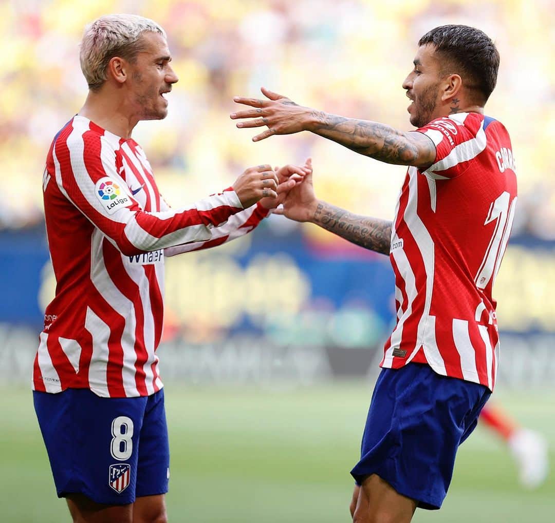 アトレティコ・マドリードのインスタグラム：「🅰️ntoine Griezmann x Ángel C⚽️rrea」