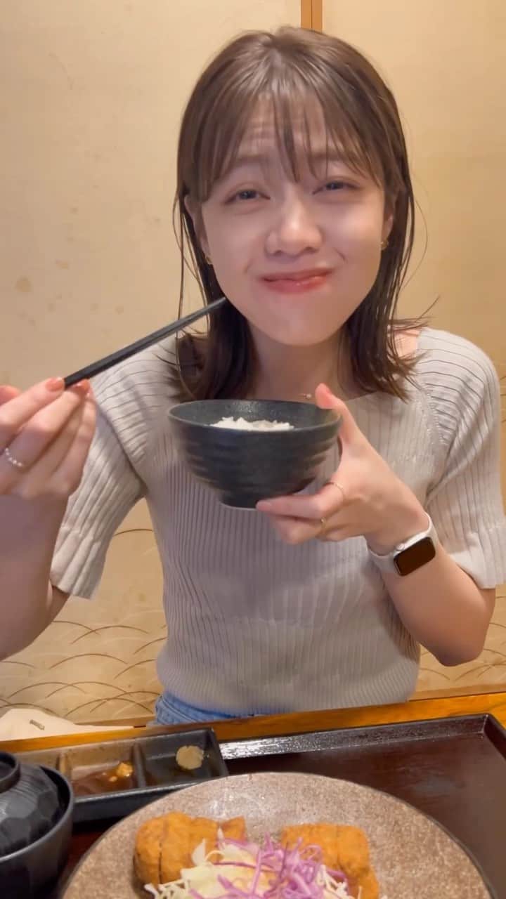 吉田晴香のインスタグラム：「牛カツの気分だったとある日🍖  “牛カツ いち華”  #いち華#北海道#札幌#北海道グルメ#札幌グルメ #hokkaido#sapporo#hokkaidolove」