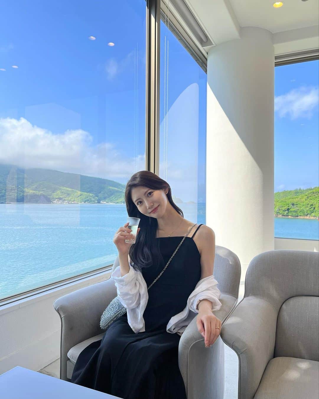 後藤理沙子のインスタグラム：「旅行に行ってました🕊 * #隠岐の島  #ento  #島根観光  #島根県 #旅行 #ホテル」