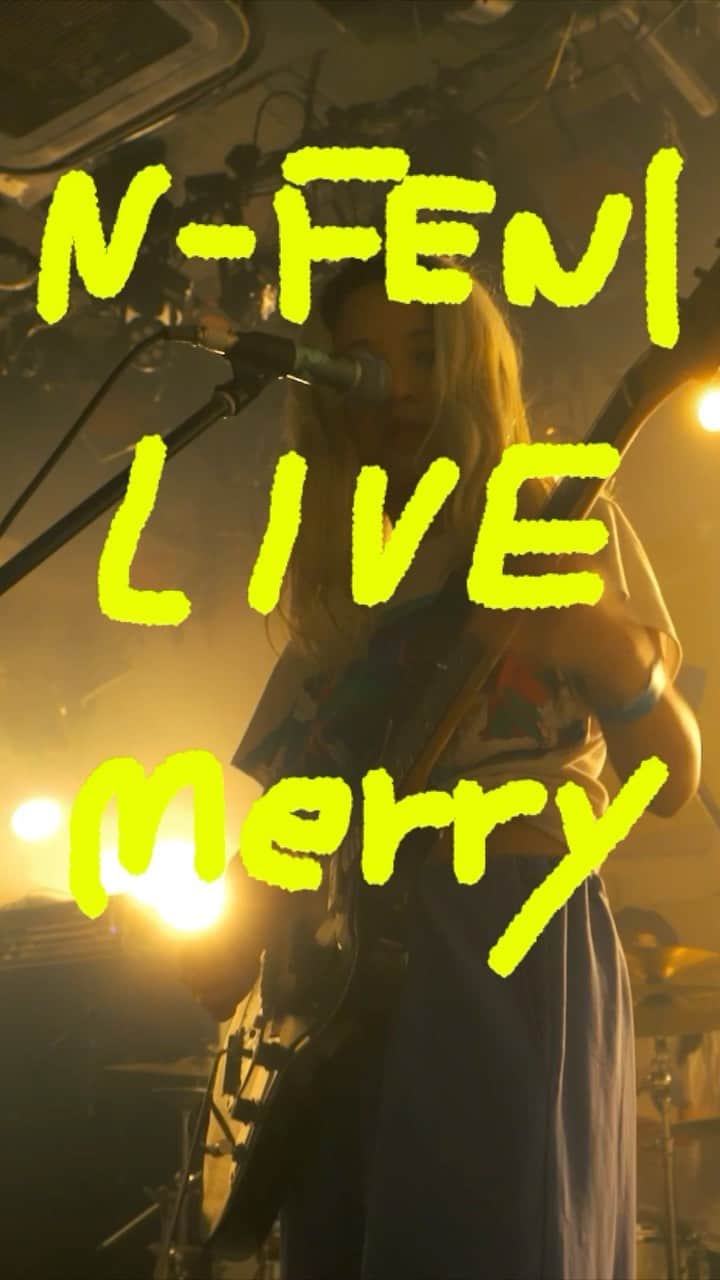 のインスタグラム：「ん・フェニ/Merry 2023/5/27 New Buddy! 下北沢mosaic 3peace band set Dr カミマルさん  Gt コアラ 🎥 千秋さん @chiaki_f05」