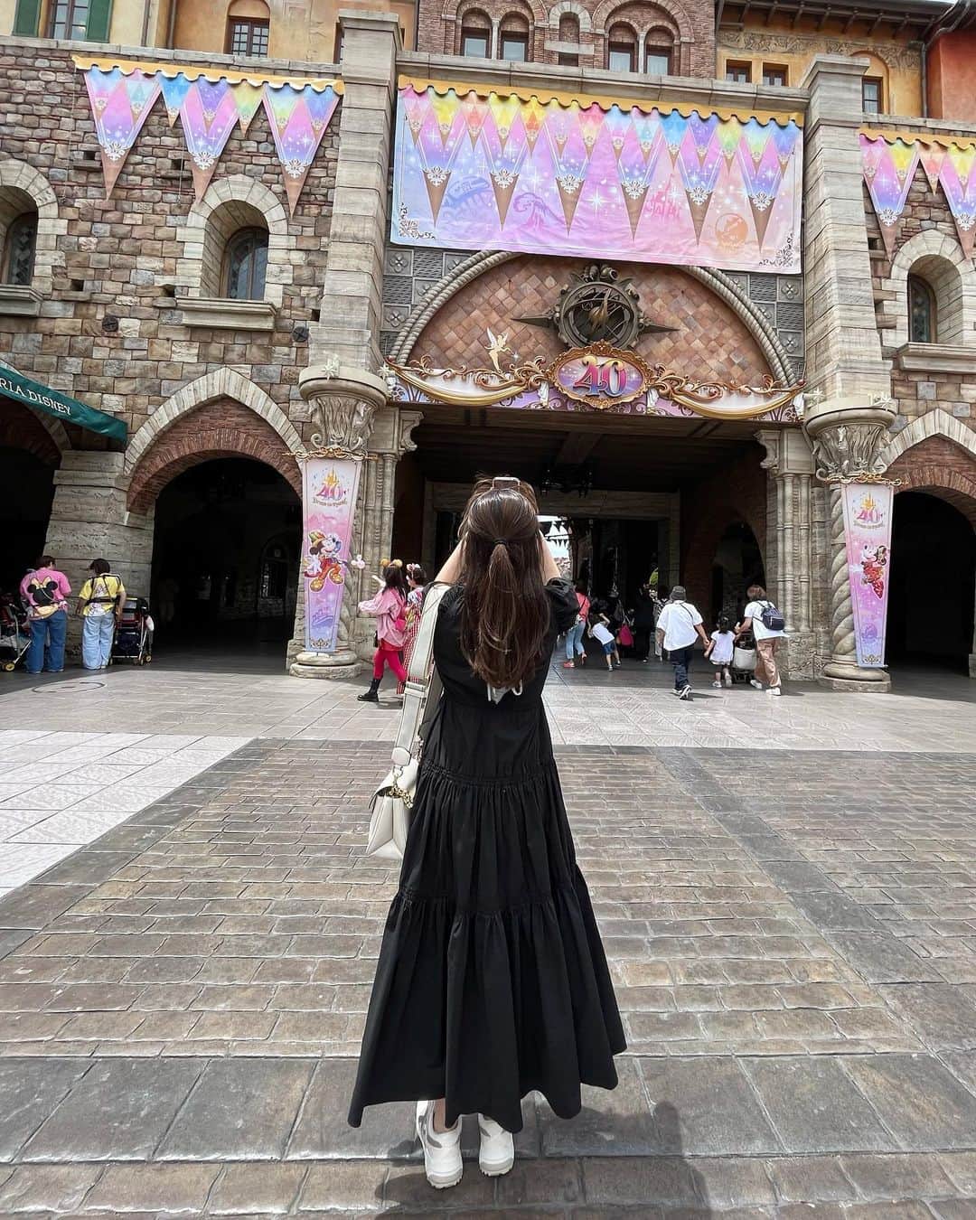 福井姫奈のインスタグラム：「🎀🤍  #ディズニー#ディズニーランド#ディズニーシー#disney」