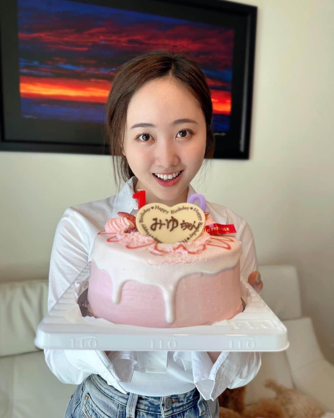 本田望結のインスタグラム：「家族がお祝いしてくれました💗」