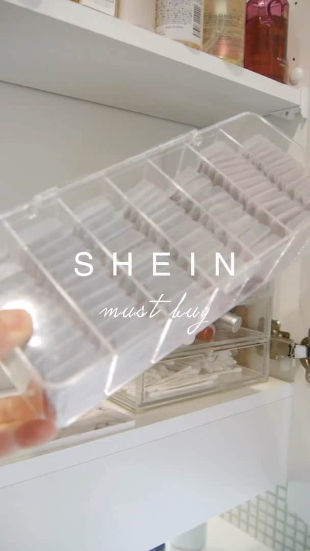 橋本奈実のインスタグラム：「【SHEINで絶対買うべき3選】便利収納！ありそうでなかった！ #カラコン #サプリ #SHEIN #シーイン購入品」