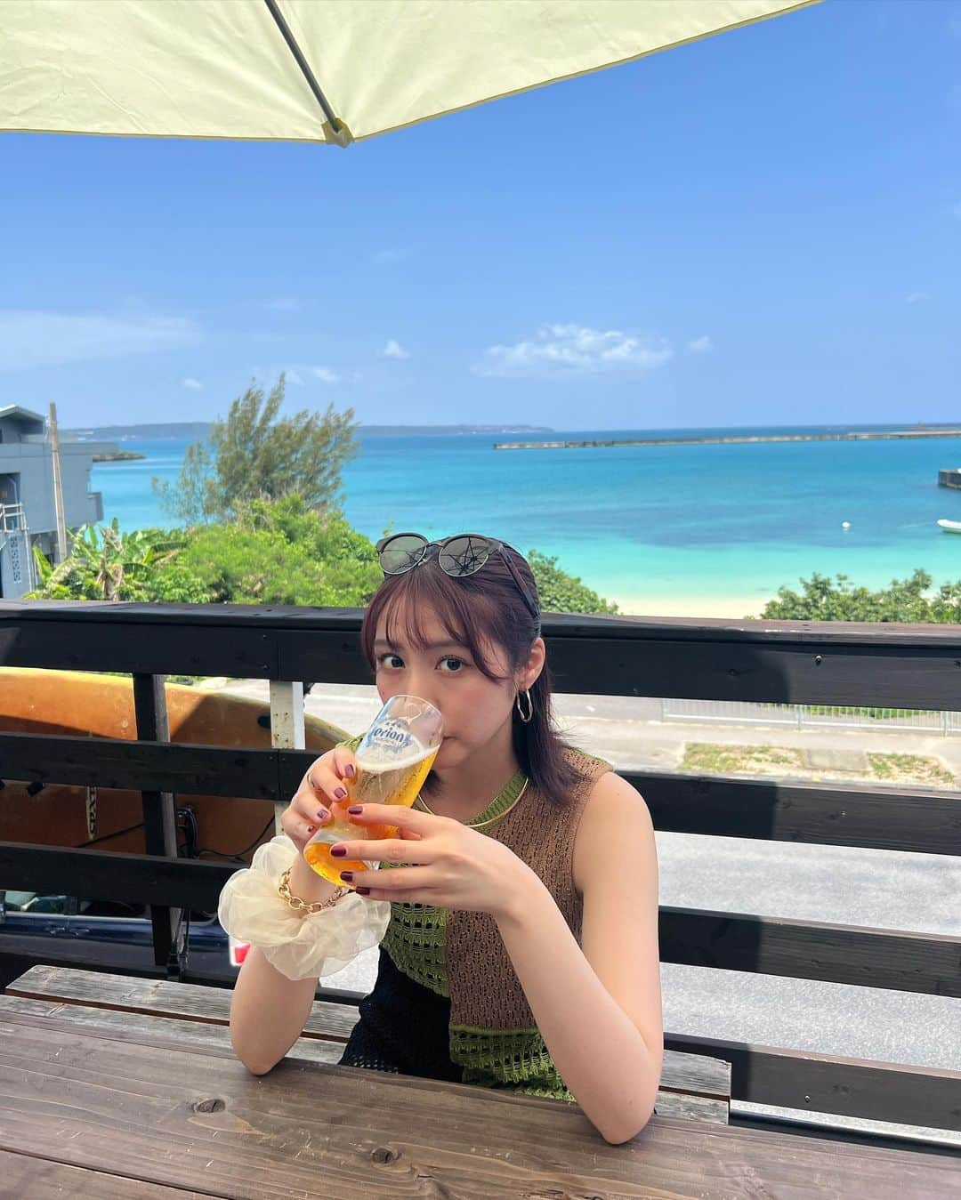 青島妃菜さんのインスタグラム写真 - (青島妃菜Instagram)「食べて飲んで食べて飲んで飲んで☺︎」6月4日 20時42分 - hina1226_01