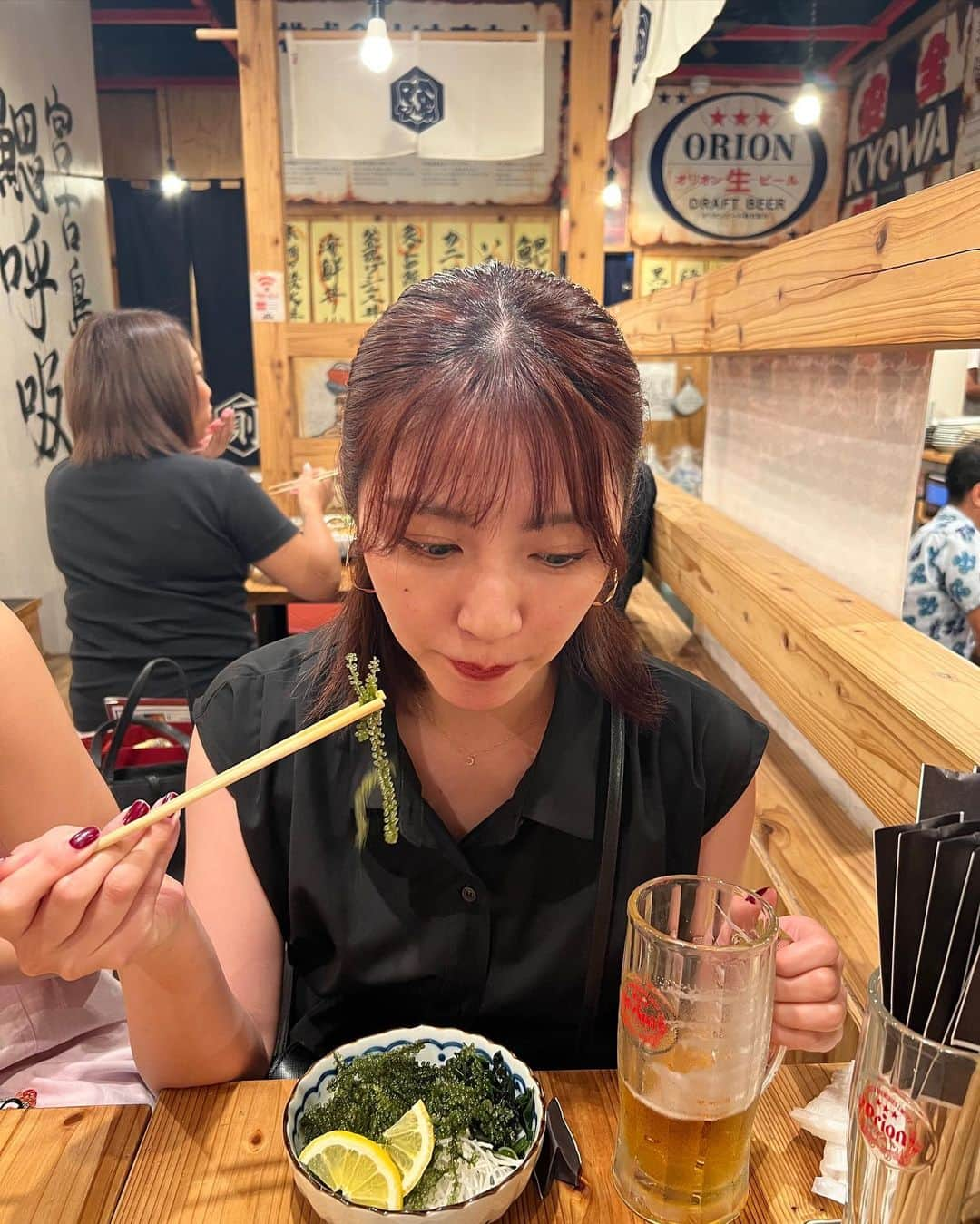 青島妃菜さんのインスタグラム写真 - (青島妃菜Instagram)「食べて飲んで食べて飲んで飲んで☺︎」6月4日 20時42分 - hina1226_01