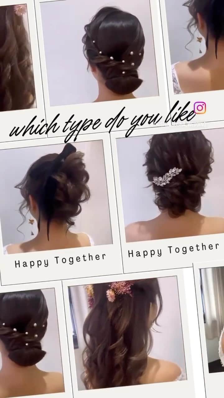 大進ウェディングのインスタグラム：「. . . . 本日のリールは人気のhairリール* . . 髪型を変えるだけで がらっと印象change𓈒𓂂𓂃◌𓈒𓐍 . . . @daishin.sosha_wedding  #2023夏婚  #2023秋婚  #2023冬婚」