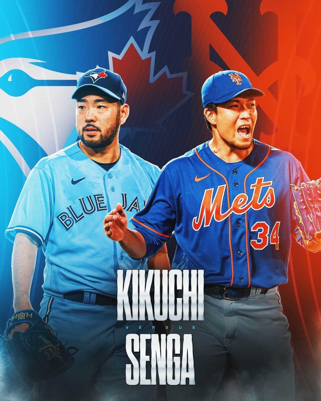 MLBさんのインスタグラム写真 - (MLBInstagram)「A 🇯🇵 matchup in the Big Apple.  Yusei Kikuchi vs. Kodai Senga at 1:40 pm ET.」6月5日 1時10分 - mlb