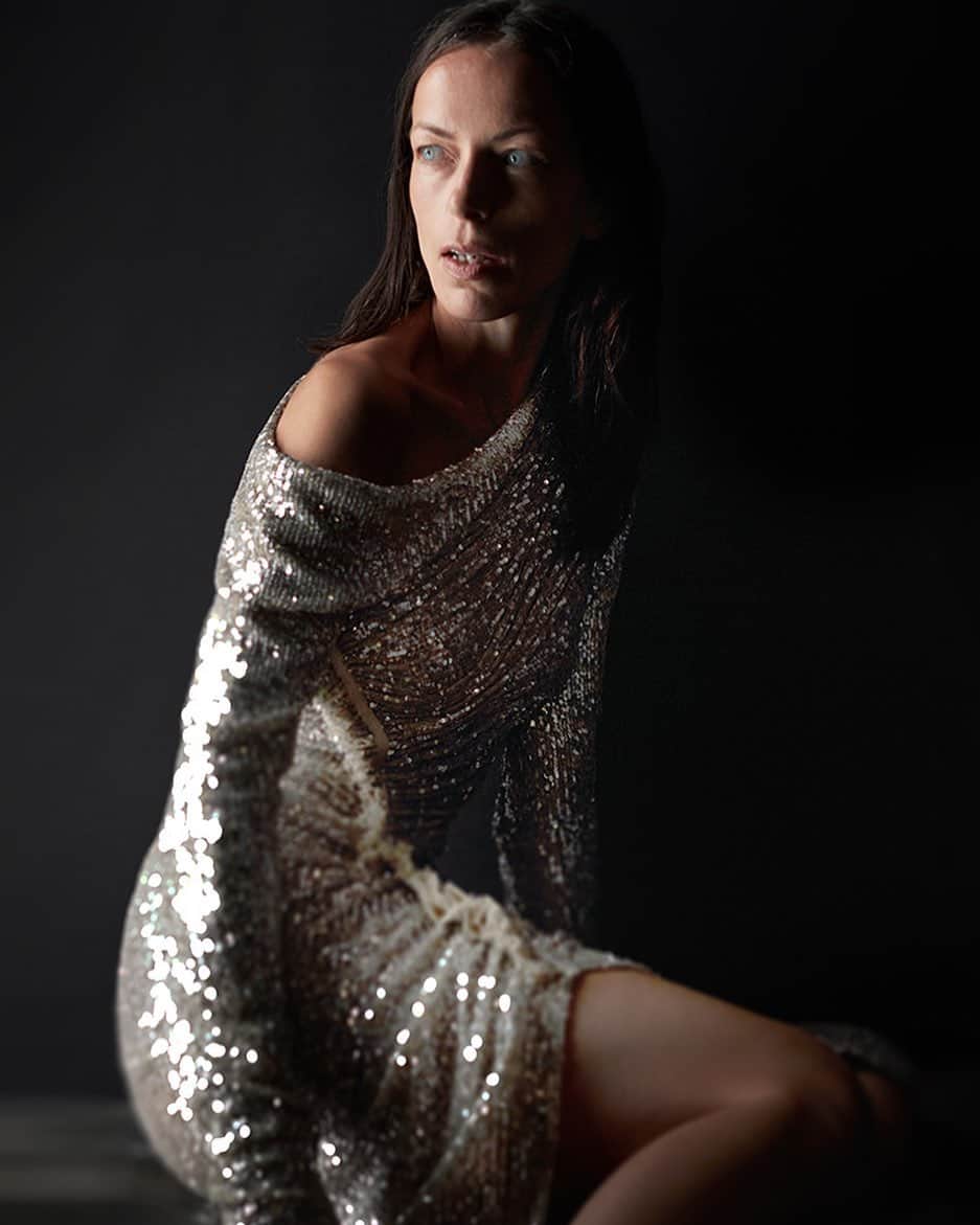 のインスタグラム：「The champagne sequin Dimitra dress infuses sparkle to all glamorous evenings. www.atelierunttld.com」